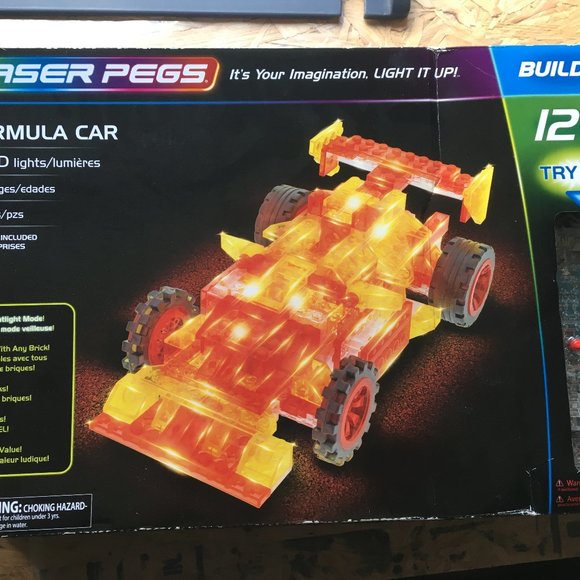NEW LASER PEGS Formula Car 12-in-1 Building Set/Building Kit LEGOS STYLE BUILD - Picture 1 of 2